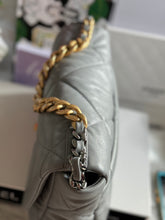 Load image into Gallery viewer, Chanel 19 size Small series 29 2020 Cruise Collection 20C Grey Lambskin Mixed HW Flap Bag
