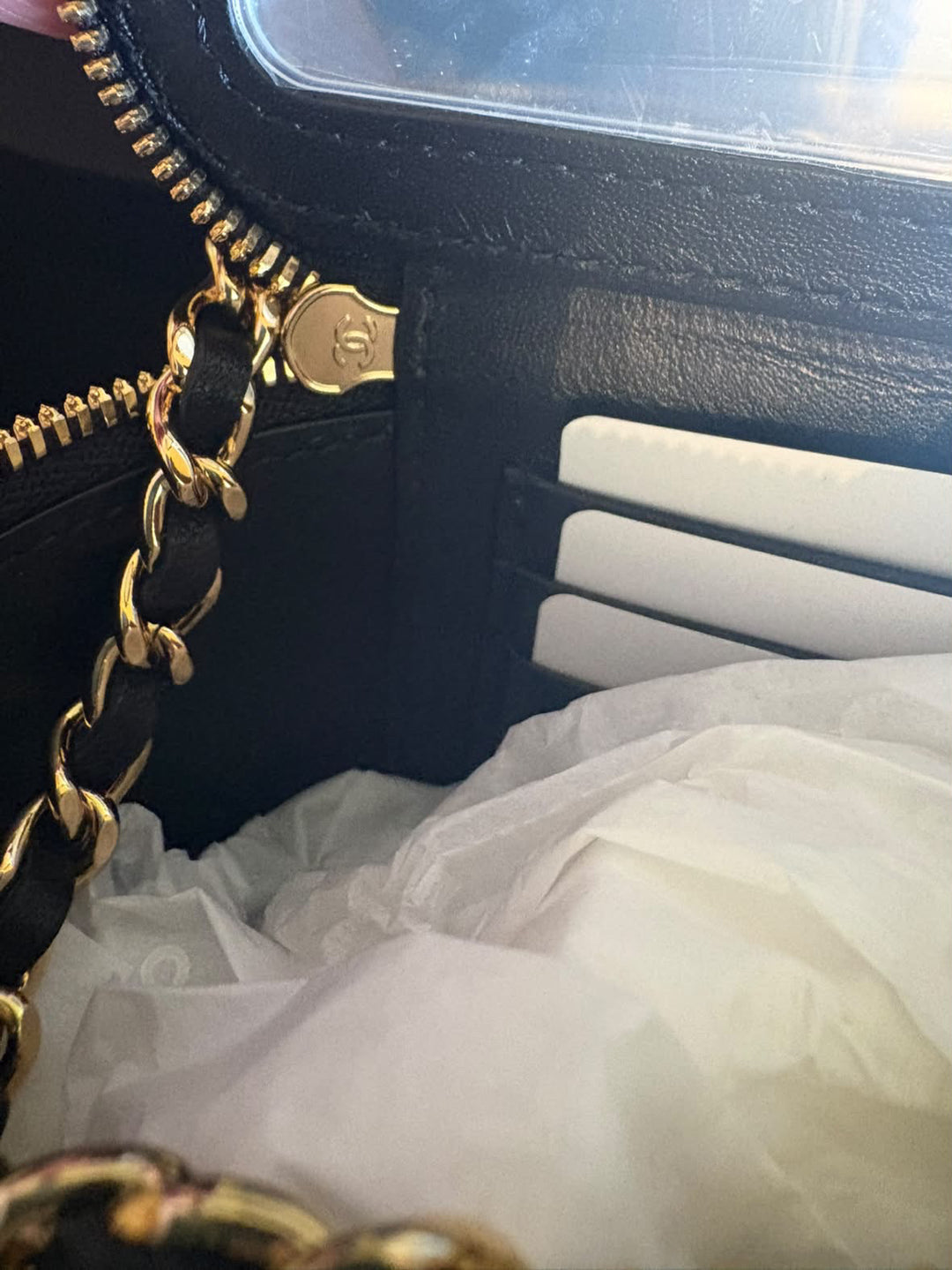 CHANEL 26A Croc Embossed Calf Skin Vanity with top handle Shiny GHW 2026