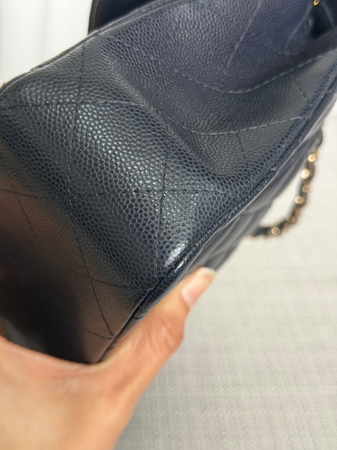 CHANEL series 30 Dark Navy Caviar LGHW Small Timeless Classic Double Flap Bag 2020