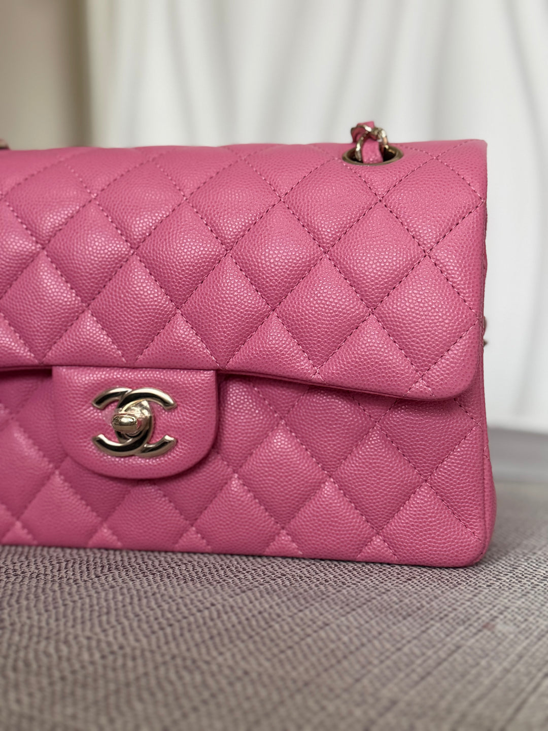 CHANEL series 31 21P Collection Pink Caviar LGHW Small Timeless Classic Double Flap Bag