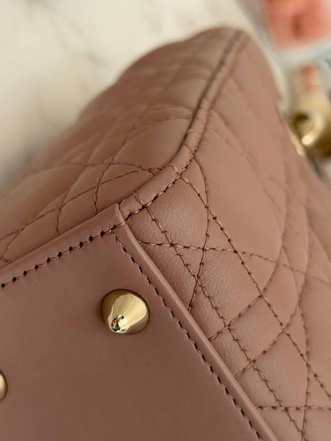 DIOR Lady Dior In Blush Lambskin LGHW size SMALL 2020
