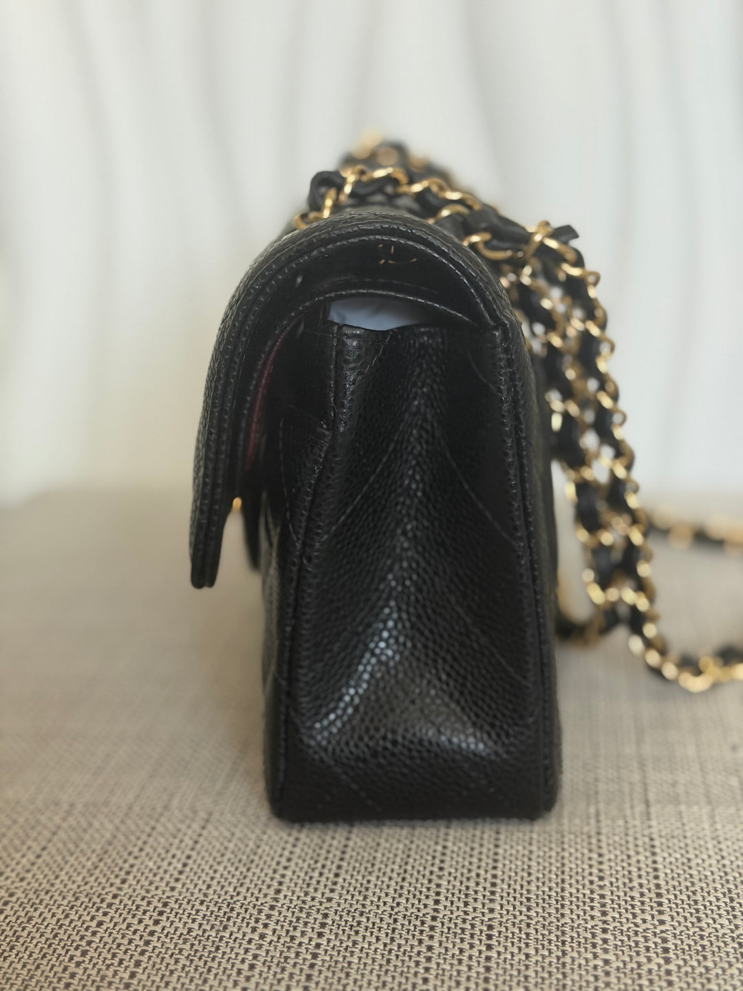 CHANEL Black Caviar GHW SMALL Timeless Classic Double Flap Bag 2022