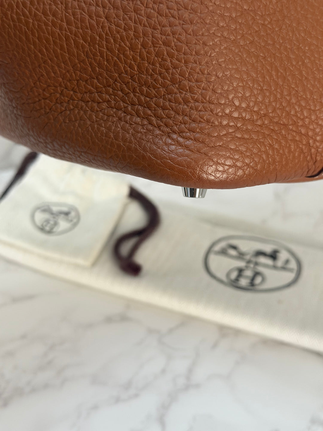 HERMES Picotin 18 Lock Bag in Gold Cle Leather PHW Stamp U 2022