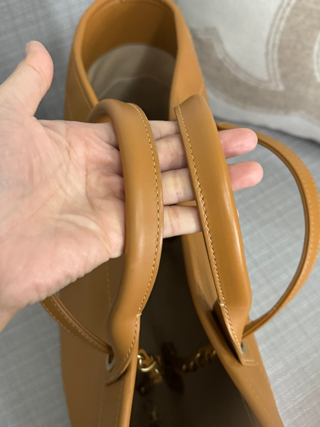 Chanel series 31 21S 2021 Spring/Summer collection Caramel Calf skin aged GHW Medium/Large Deauville Tote Bag with Top handle