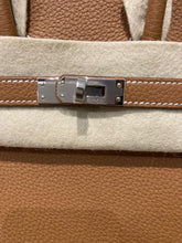 Load image into Gallery viewer, Hermes Birkin 25 Gold Togo Leather Palladium hardware Stamp W (2025)
