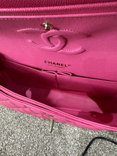 Load image into Gallery viewer, CHANEL 21C collection series 30 Barbie Pink Caviar LGHW Medium Timeless Classic Double Flap Bag
