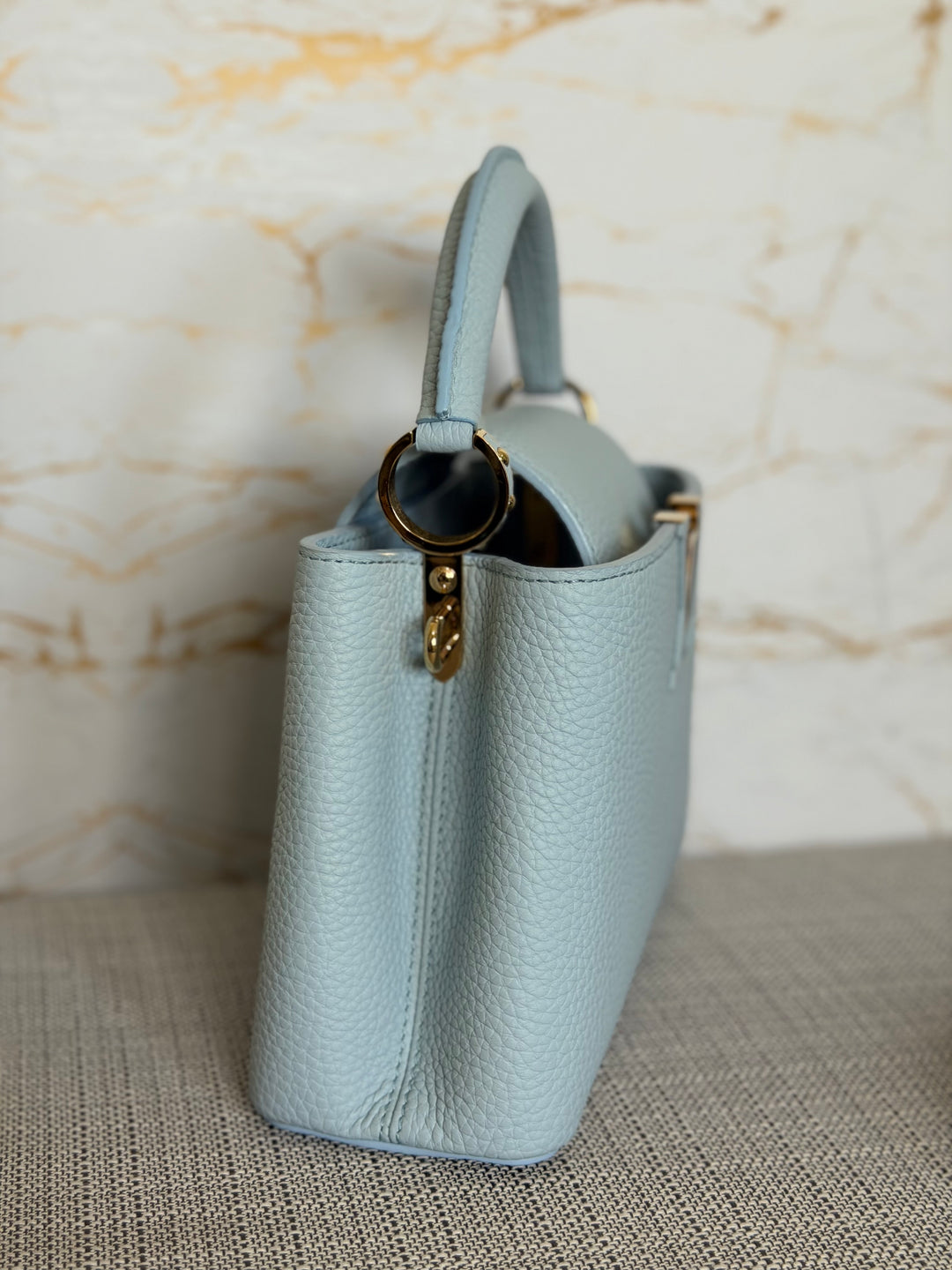 LOUIS VUITTON LV Capucines BB Light Blue 2025