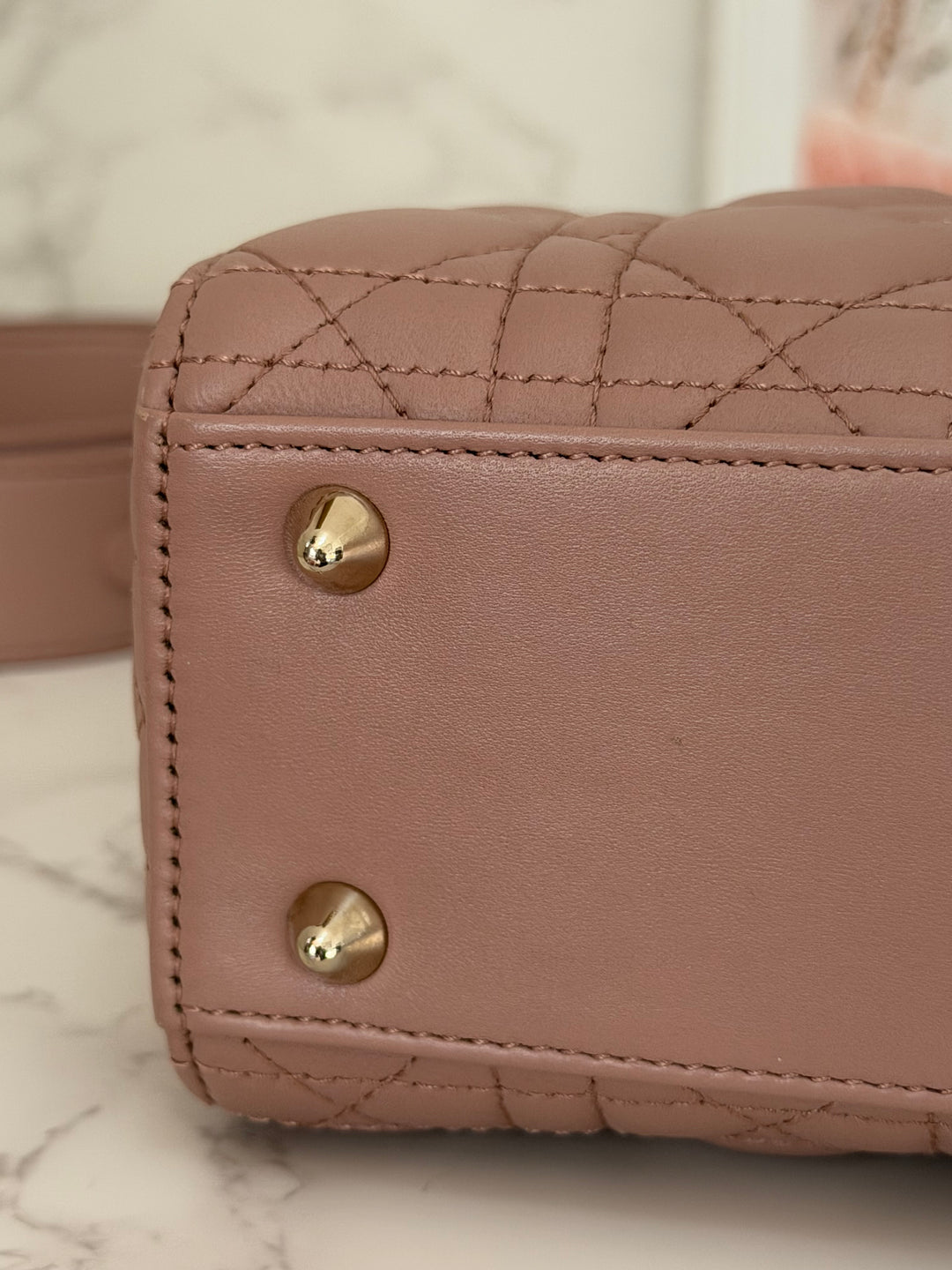 DIOR Lady Dior In Blush Lambskin LGHW size SMALL 2020