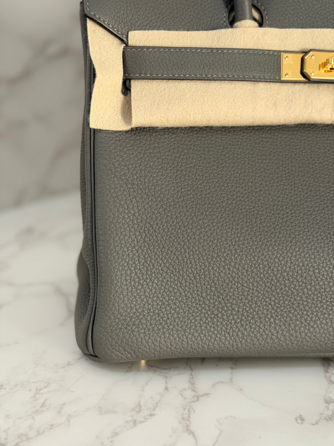 Hermes Birkin 30 Gris Meyer Togo Leather GHW Stamp U 2022