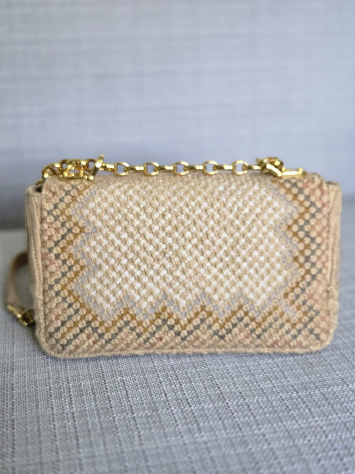 DIOR Cannage Woven Raffia and Suede in Beige GHW size SMALL