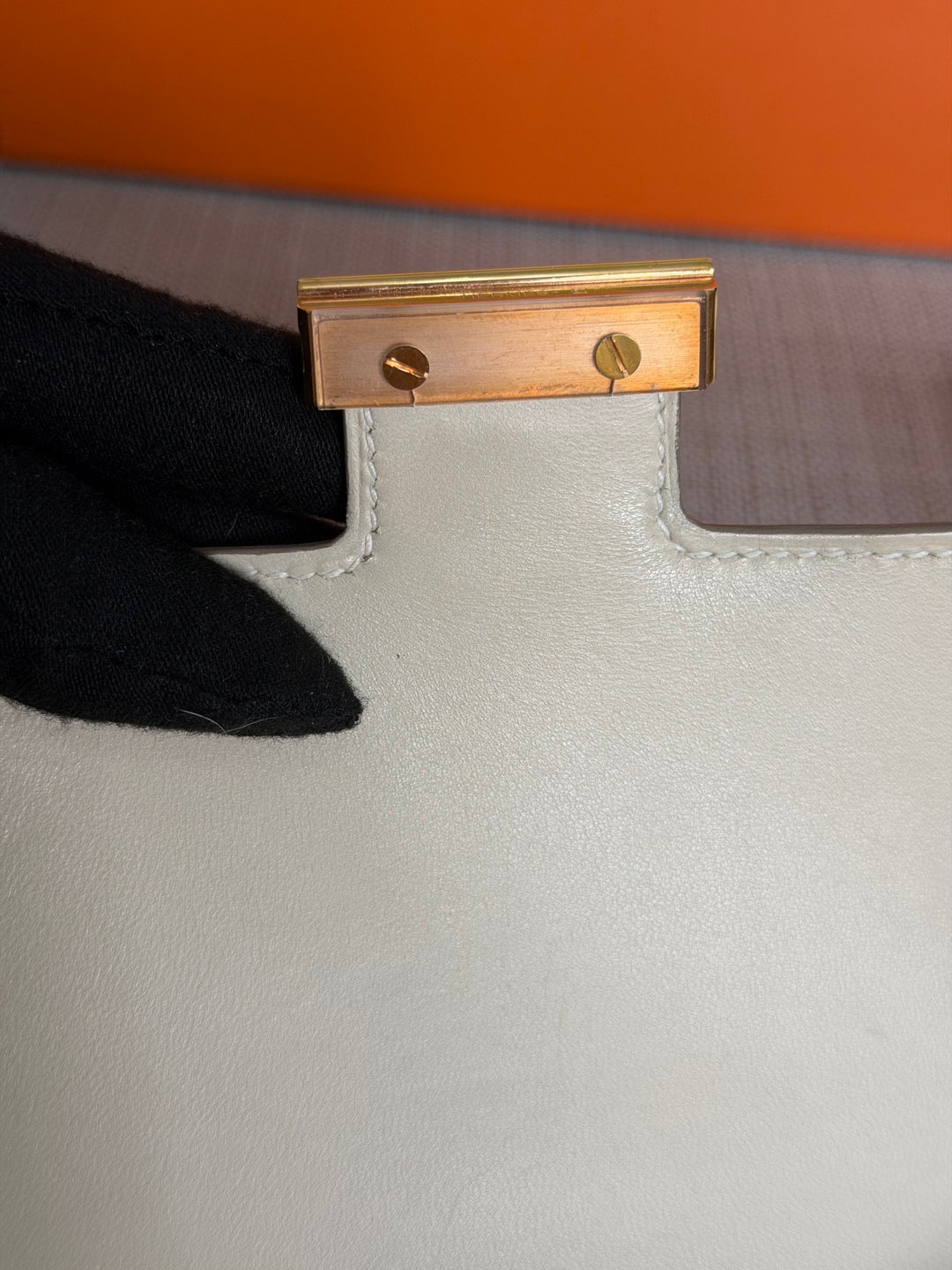 Hermès Constance 18 Mini Constance Craie Epsom Leather RGHW