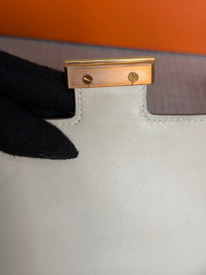 Hermès Constance 18 Mini Constance Craie Epsom Leather RGHW
