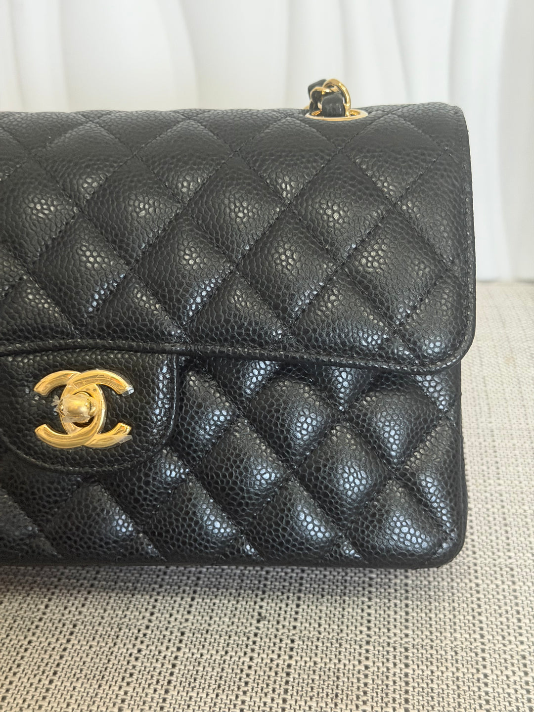 CHANEL Black Caviar GHW SMALL Timeless Classic Double Flap Bag 2022