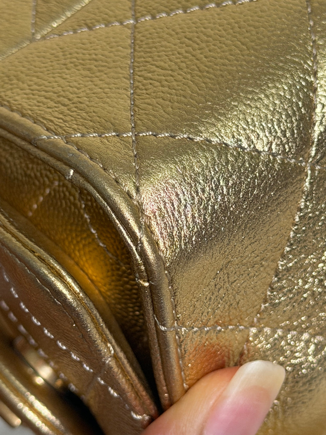 CHANEL 26C Gold Caviar Mini 25 Hobo Bag with Aged GHW 2026