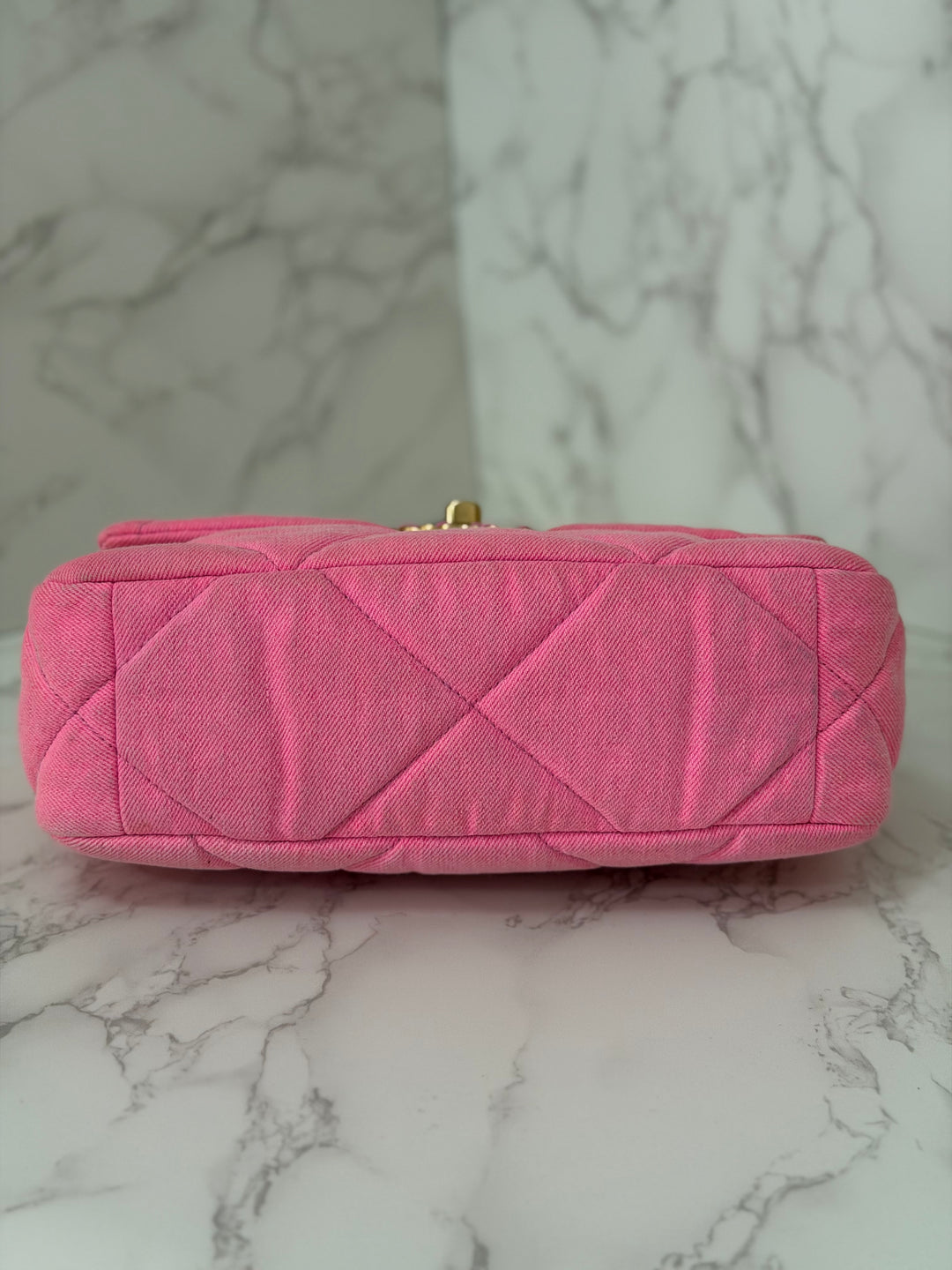 CHANEL 21S 2021 series 31 Pink Denim 19 size Small Flap Bag