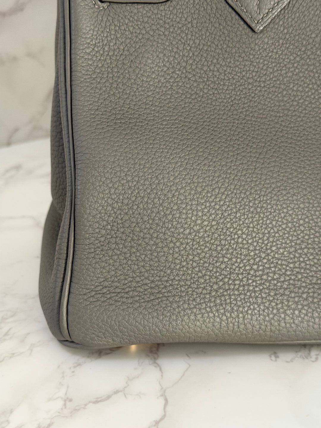 Hermes Birkin 30 Gris Meyer Togo Leather GHW Stamp U 2022