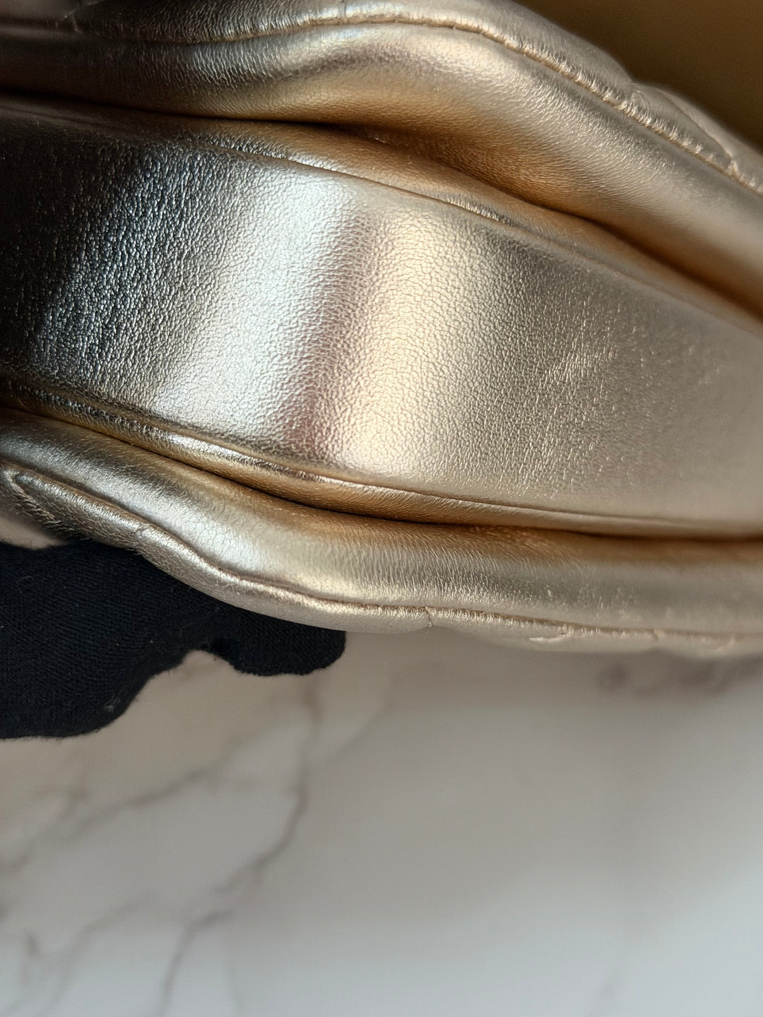 CHANEL series 30 Metallic Gold Lambskin LGHW Trendy CC top Handle Bag with non detachable Strap size SMALL 2020