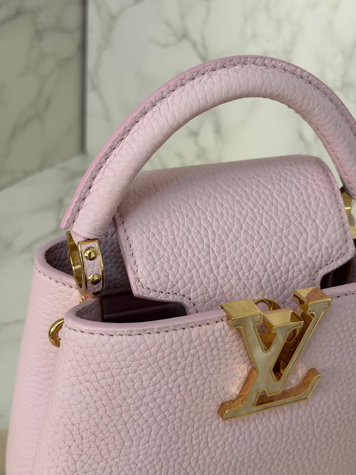 LOUIS VUITTON LV Mini Capucines In Guimauve Marshmallow Pink