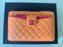 Load image into Gallery viewer, Chanel 24P Collection Orange and Dark Pink Lambskin Pouches
