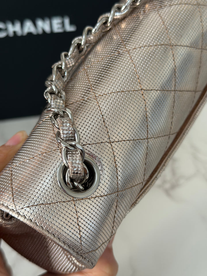 CHANEL series 21 16C 2016 Pixel Pinky Gold Calf Skin SHW Mini Rectangular Flap Bag