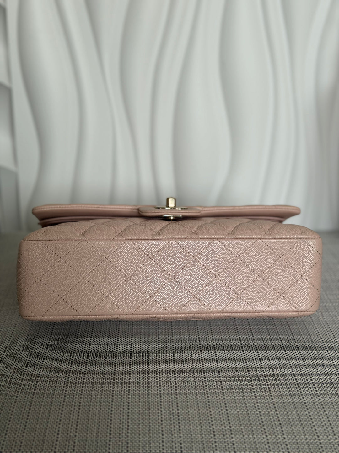 CHANEL 21C 2021 Rose Clair Caviar LGHW Medium ML 11.12 Timeless Classic Double Flap Bag