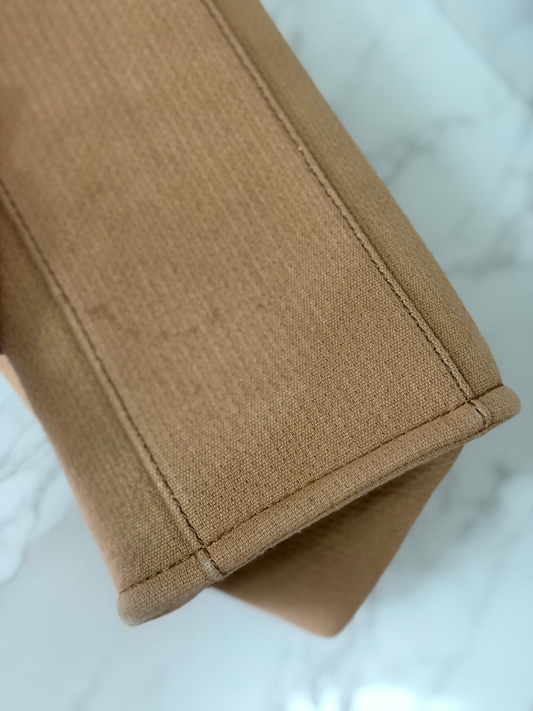 CHANEL 24P collection 2024 Beige Tweed Deauville Tote size Small with top handle LGHW and pouch