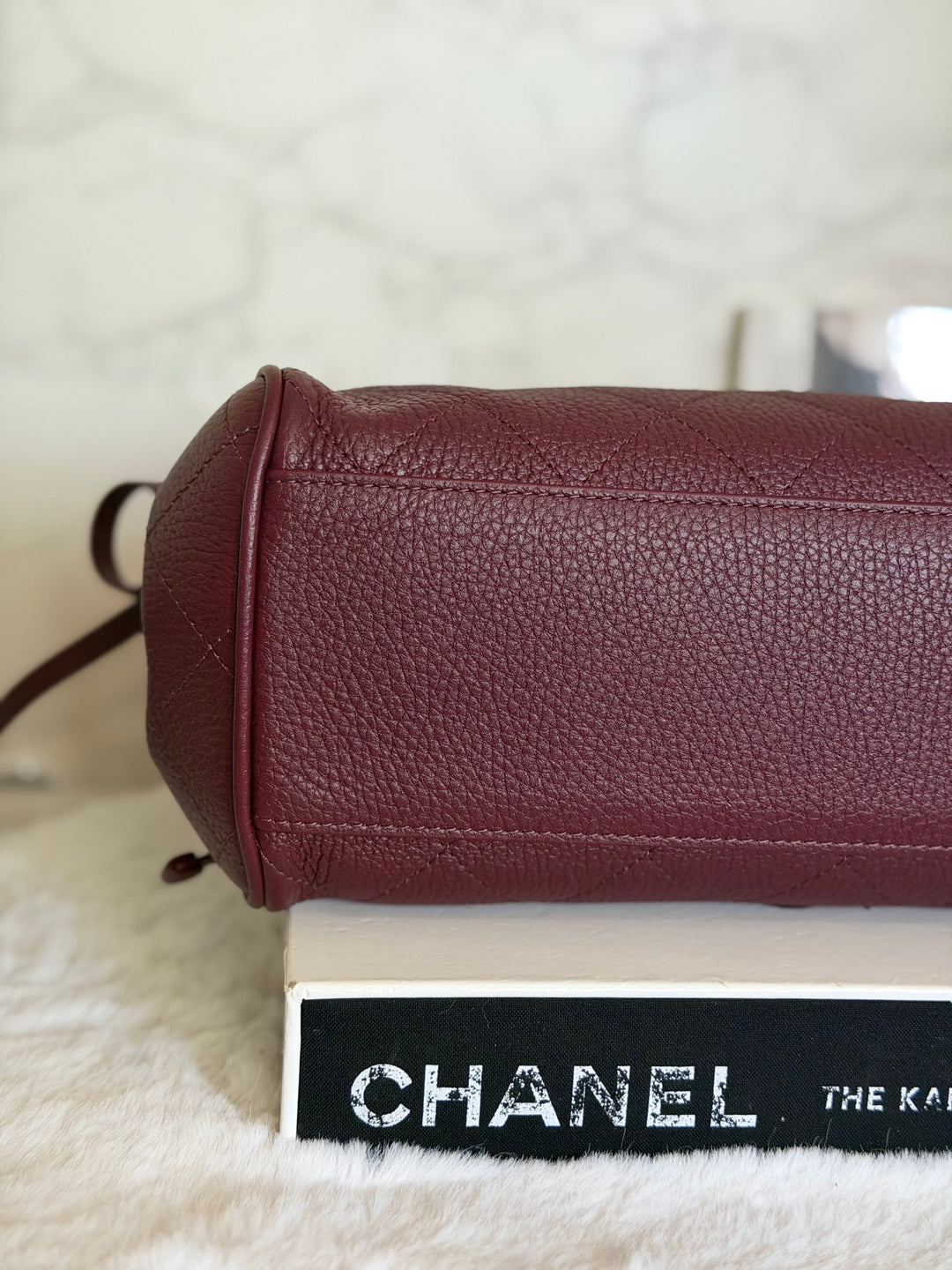 CHANEL Burgundy Caviar LGHW Urban Essentials East West Shopping Tote Bag size Small Matthieu Blazy 26S 2026