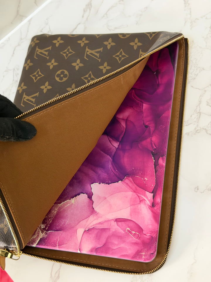 LOUIS VUITTON LV Monogram Canvas Laptop Case fits 13 inches screen