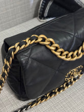 Load image into Gallery viewer, Chanel 19 Flap Bag from series 31 2021 in Black Lambskin Mixed Metal GHW Size Small
