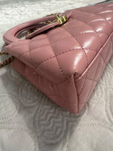 Load image into Gallery viewer, Chanel Pink Calf skin GHW Nano Kelly Shopping Bag size Small (19cms)
