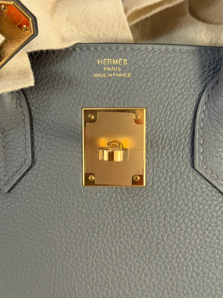 Hermes Birkin 30 Gris Meyer Togo Leather GHW Stamp U 2022