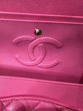 Load image into Gallery viewer, CHANEL 21C collection series 30 Barbie Pink Caviar LGHW Medium Timeless Classic Double Flap Bag
