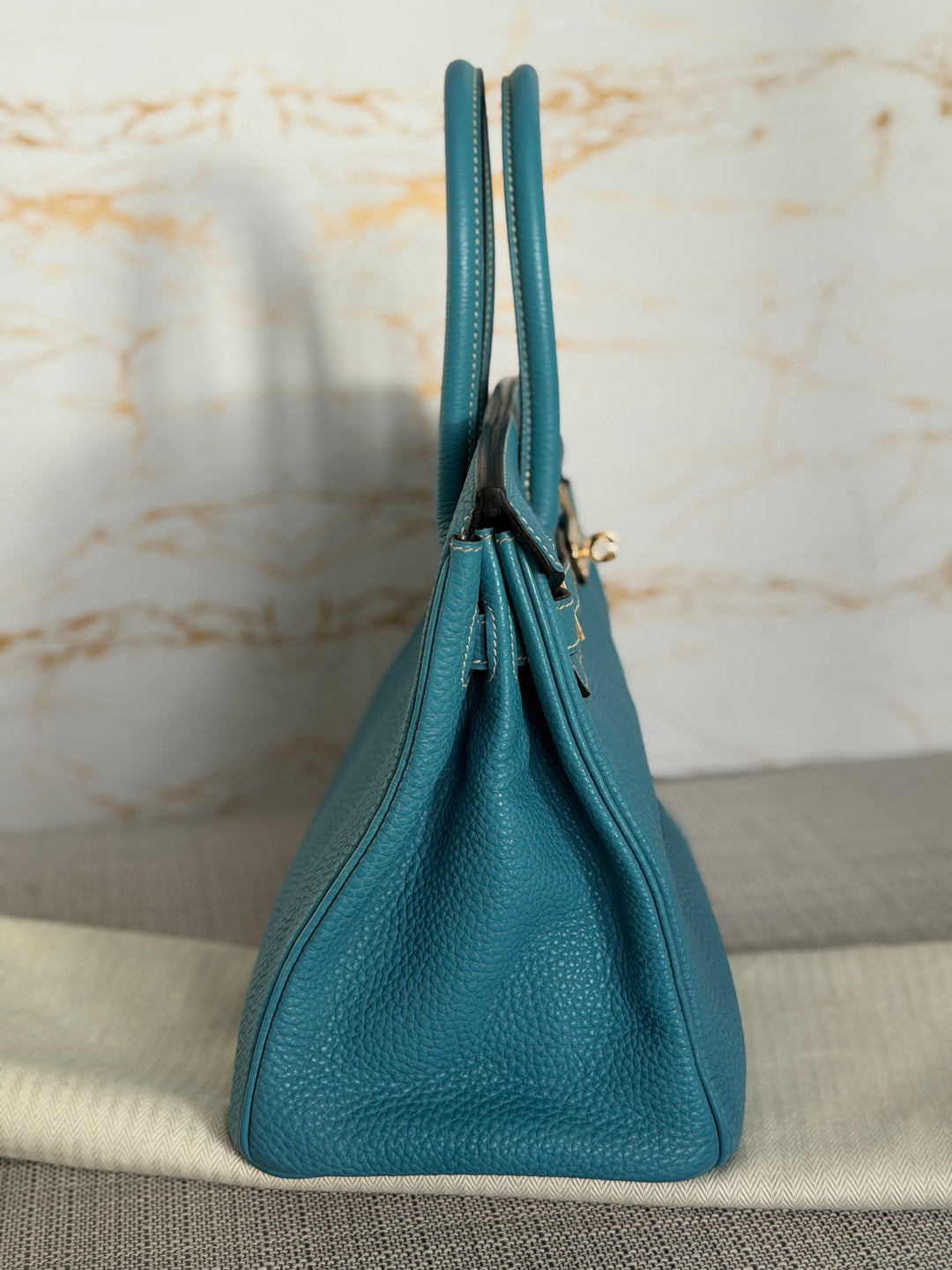Hermes Birkin 30 in Bleu Jean Togo Leather GHW