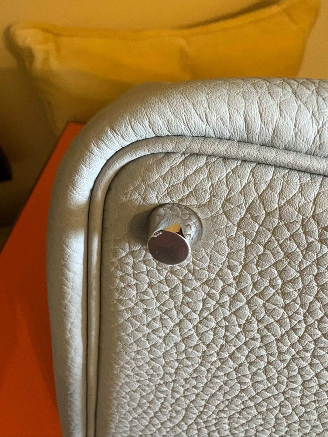 Hermès Picotin 18 in Blue Glacier with palladium hardware
