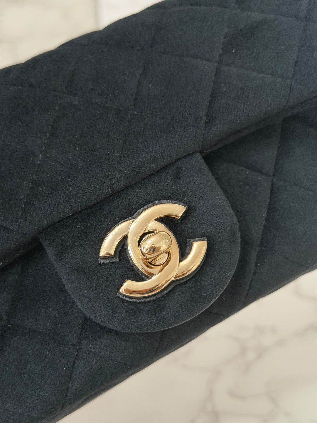 CHANEL series 30 20K collection 2020 Black Velvet Crystal Pearl Crush Adjustable Strap LGHW Mini Rectangular Flap Bag