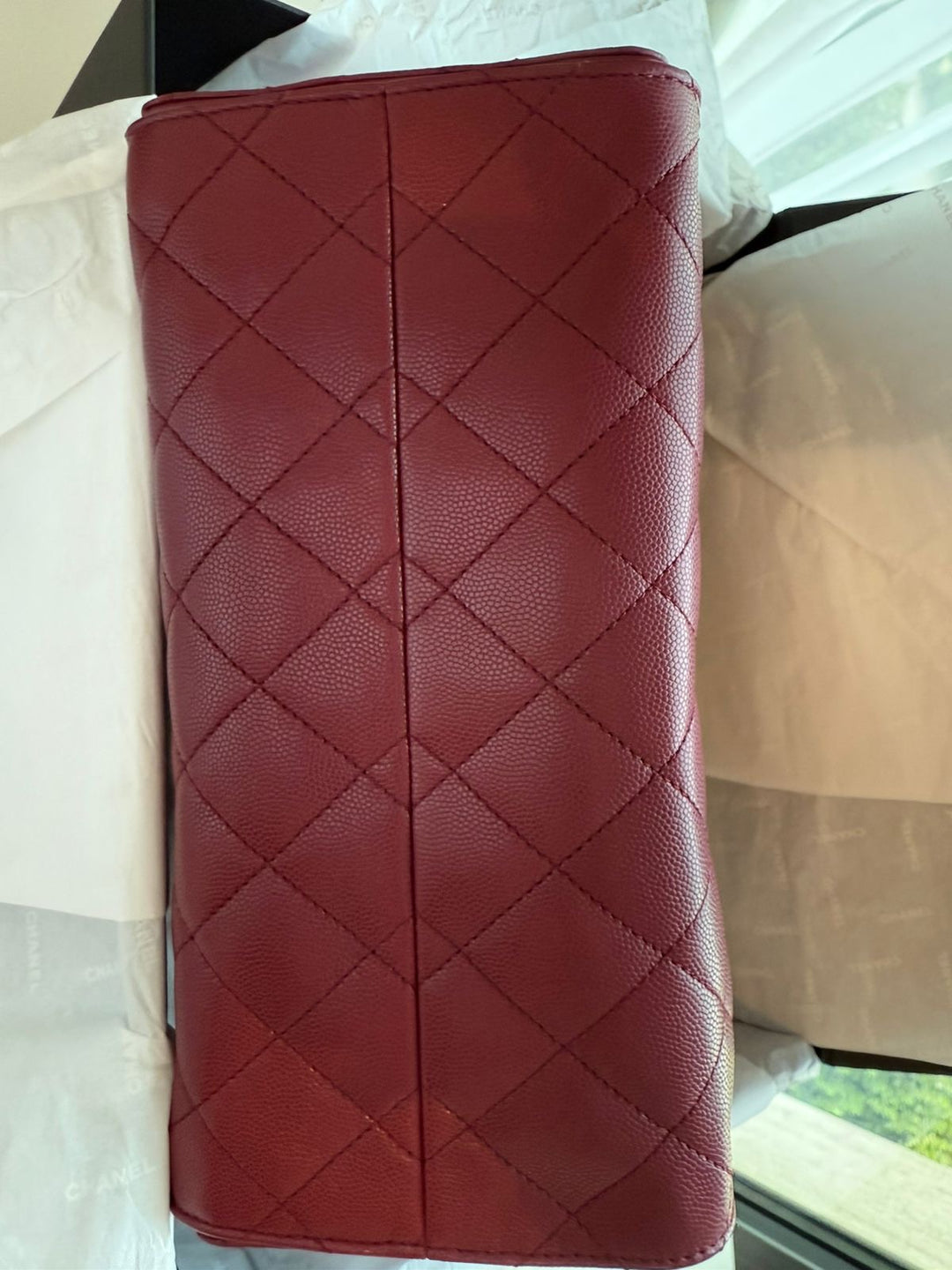 CHANEL 25 Hobo Bag in Burgundy Caviar Aged GHW 25S 2025 Collection