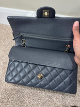 Load image into Gallery viewer, CHANEL 21B 2021 Dark Grey Caviar LGHW Medium ML Timeless Classic Double Flap Bag
