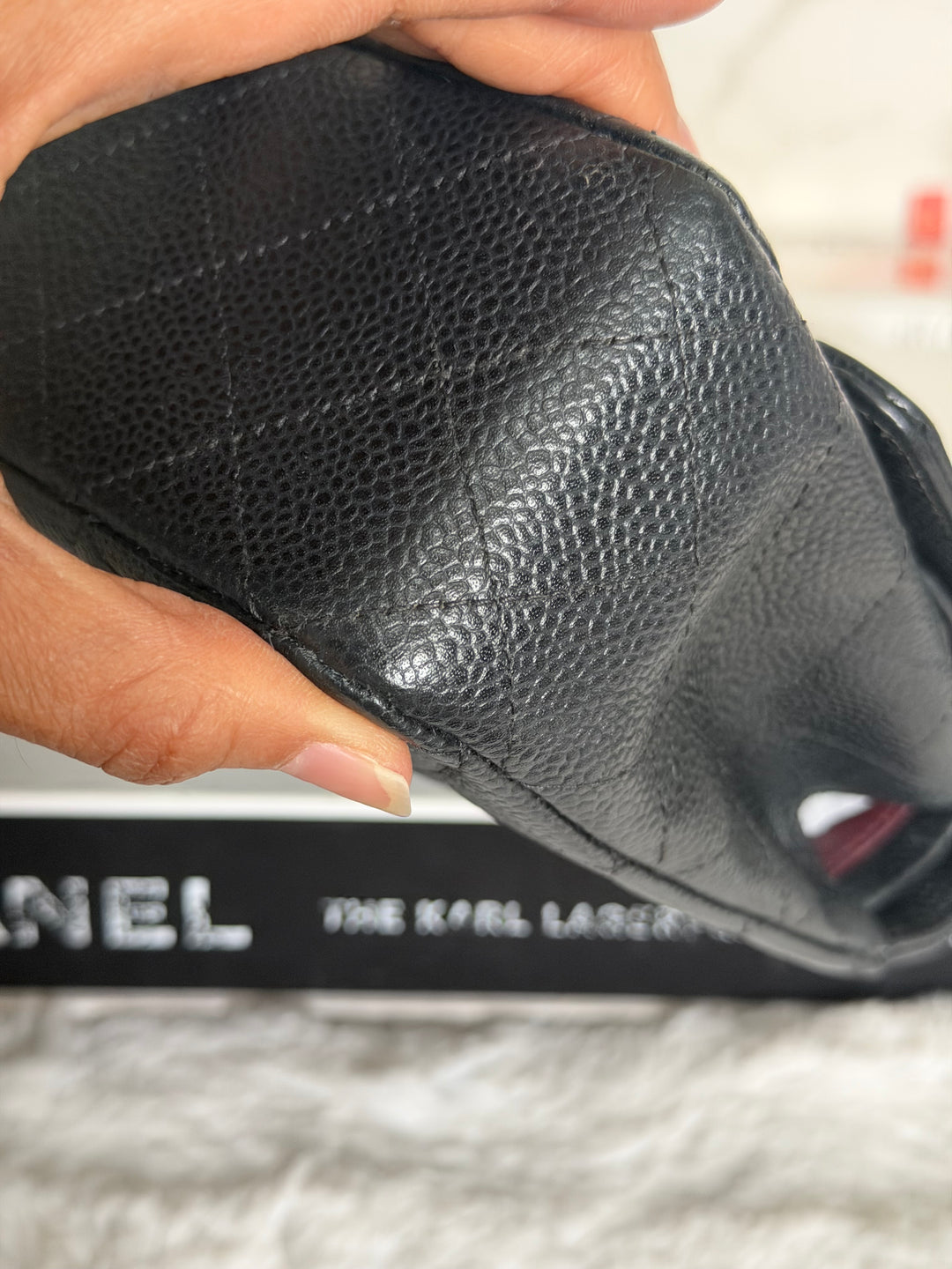 CHANEL series 16 Black Caviar GHW Medium ML Timeless Classic Double Flap bag 2011/2012