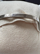 Load image into Gallery viewer, Cartier Love Bracelet Small size 17 in White Gold
