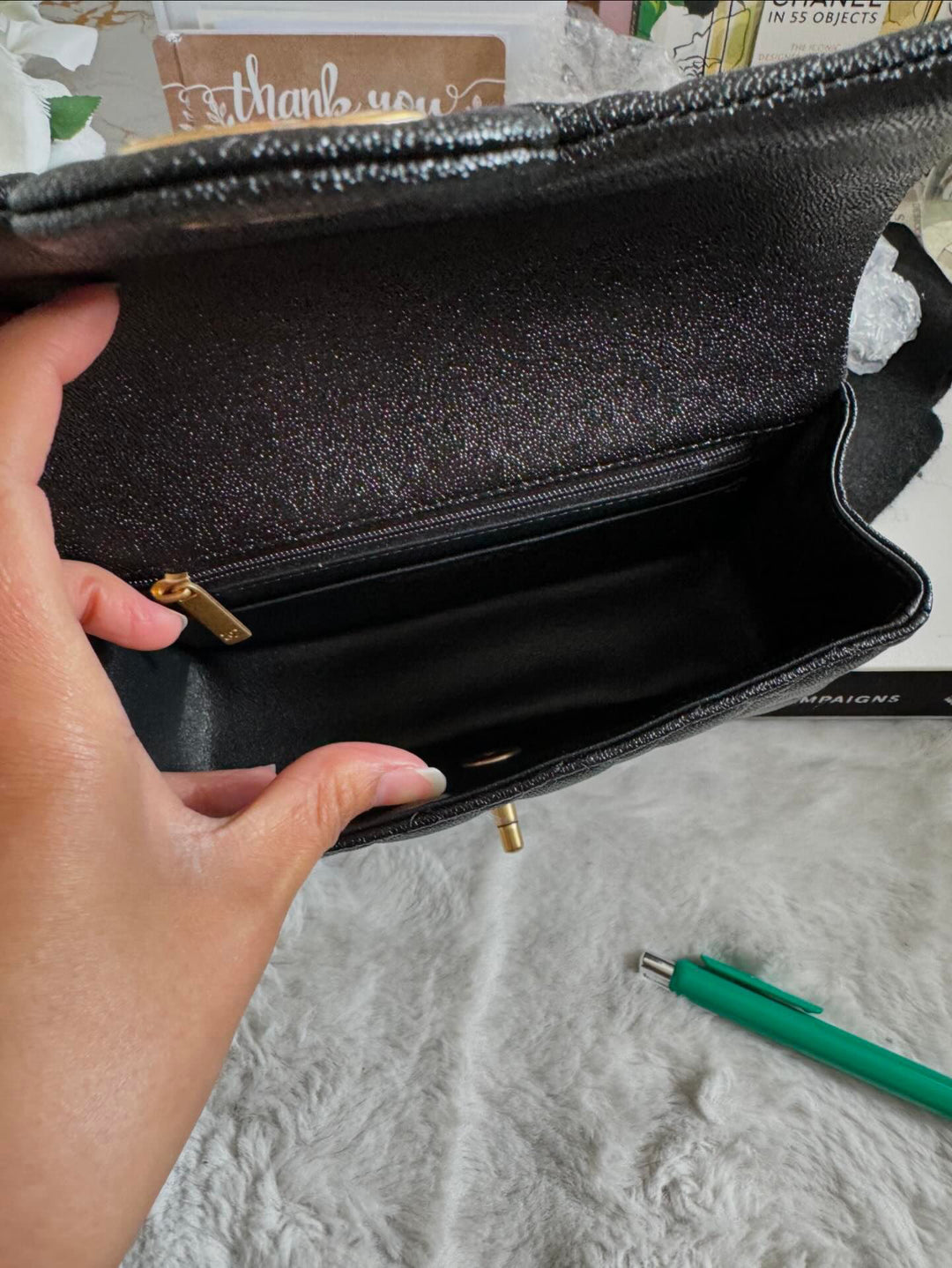 Chanel 21S 2021 Summer Spring Collection Black Caviar GHW Mini