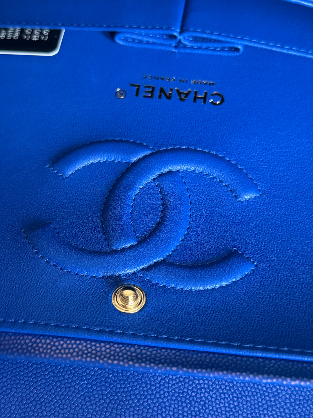 Chanel 21S series 31 Iridescent Electric Cobalt Blue Caviar LGHW Medium M/L timeless Classic double flap bag 2021