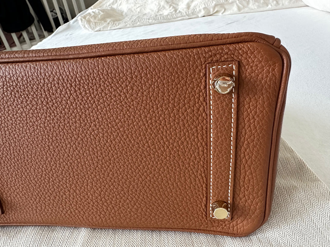 WA/Email to Purchase only- HERMÈS Gold Togo Leather with GHW Birkin 25 Stamp X 2016