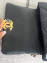 Load image into Gallery viewer, CHANEL 19 Size Small Black Lambskin Mixed Hardware Flap bag with Top Handle
