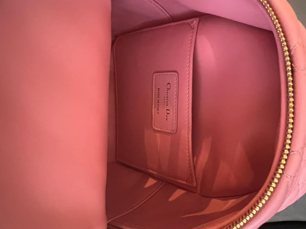 Dior Pink Lambskin GHW Backpack