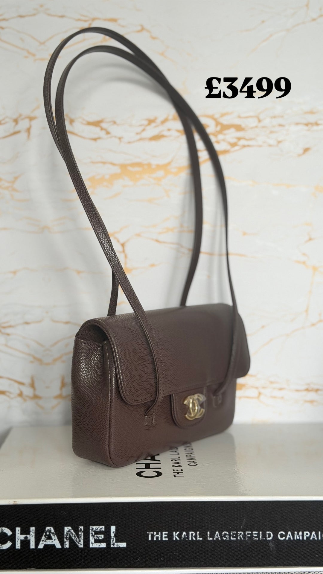 CHANEL Brown Caviar Preppy Mini 26S 2026 with Aged GHW 17 cms