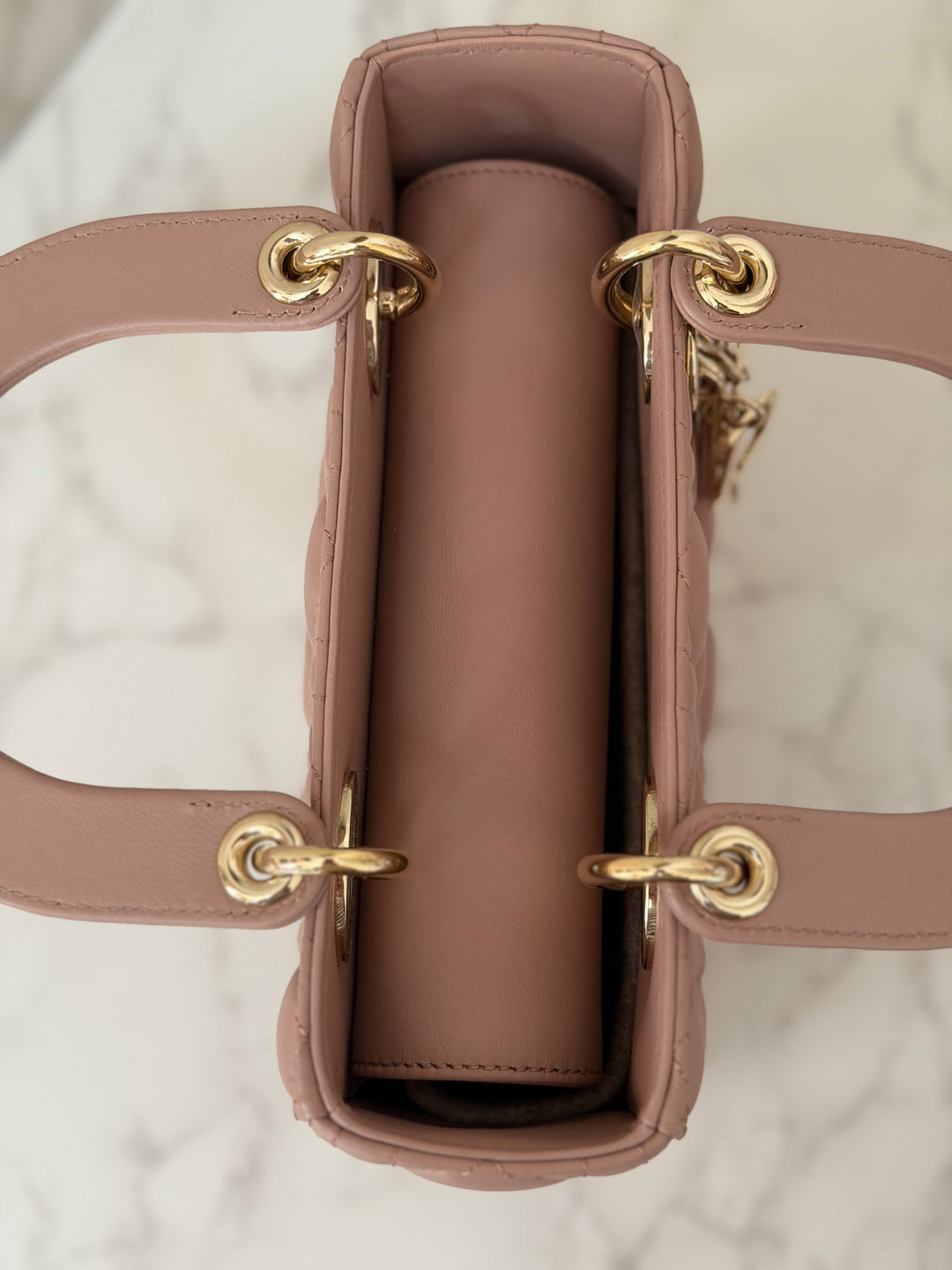 DIOR Lady Dior In Blush Lambskin LGHW size SMALL 2020