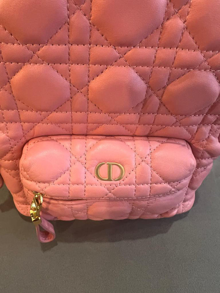Dior Pink Lambskin GHW Backpack