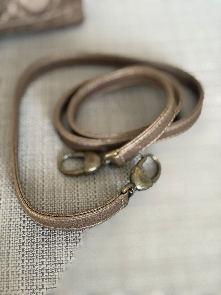 Dior Lady Dior Mini In Bronze Lambskin Bronze Hardware 2007