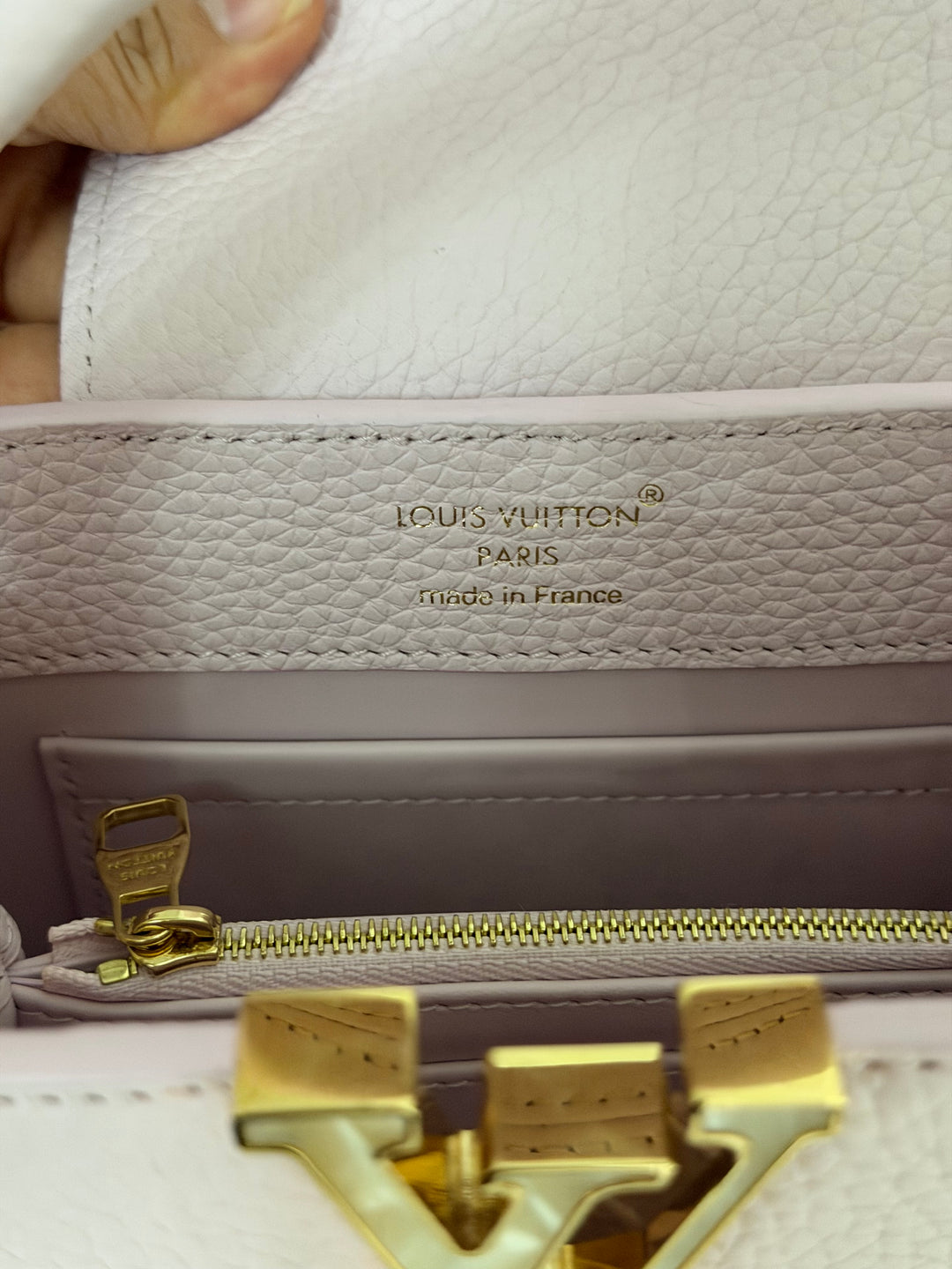 LOUIS VUITTON LV Mini Capucines In Guimauve Marshmallow Pink