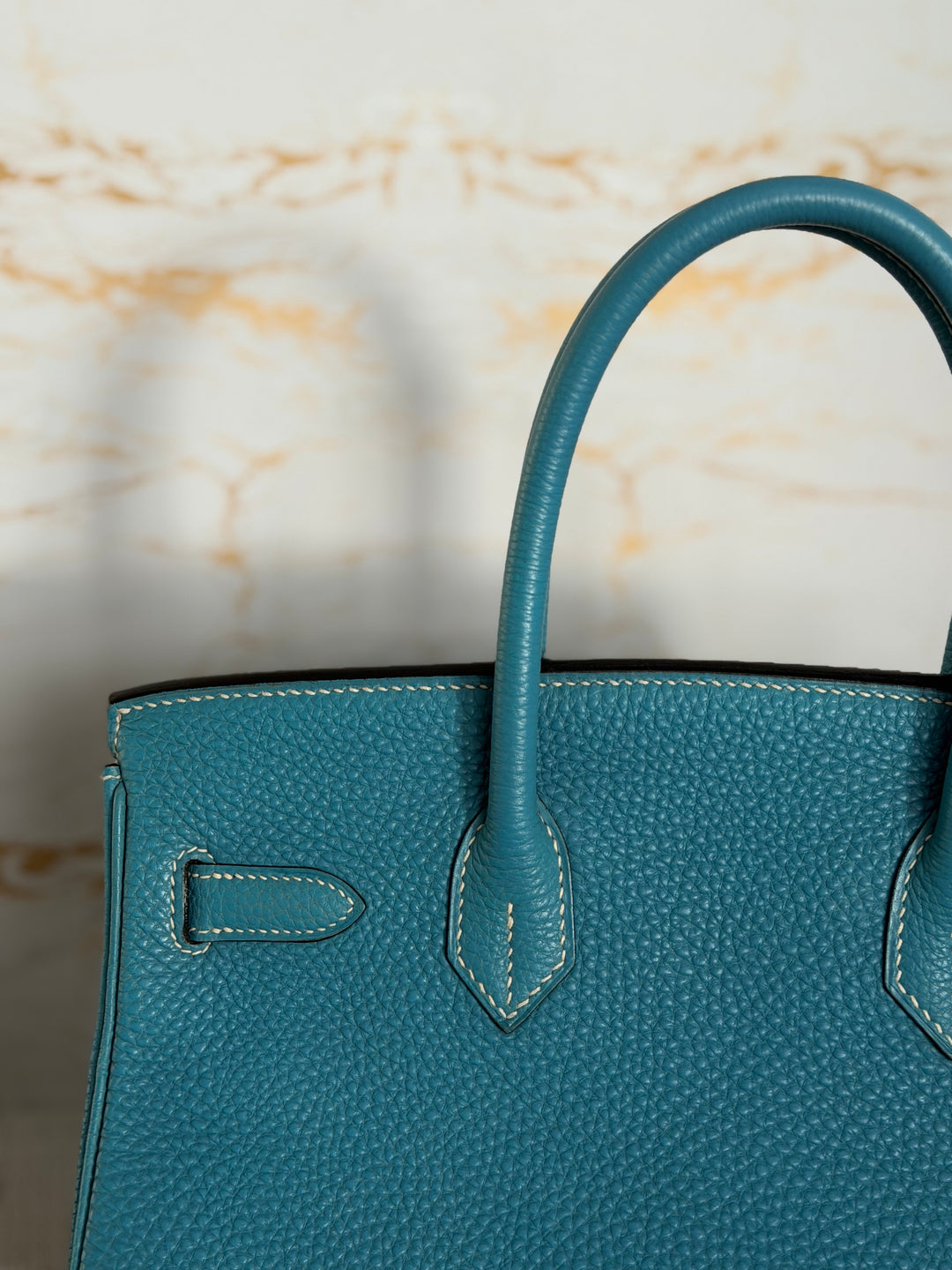 Hermes Birkin 30 in Bleu Jean Togo Leather GHW